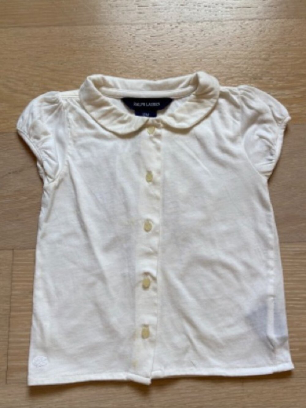 Ralph Lauren Toddler size: 18M, Button down soft white cotton blouse